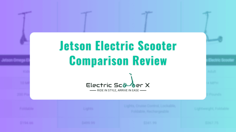 Read more about the article Top 4 Best Selling Jetson Electric Scooter Comparison Review