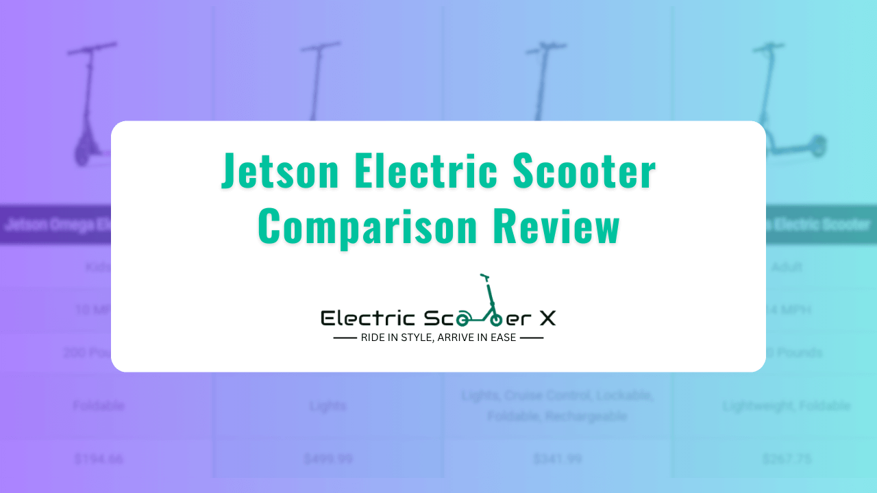 You are currently viewing Top 4 Best Selling Jetson Electric Scooter Comparison Review