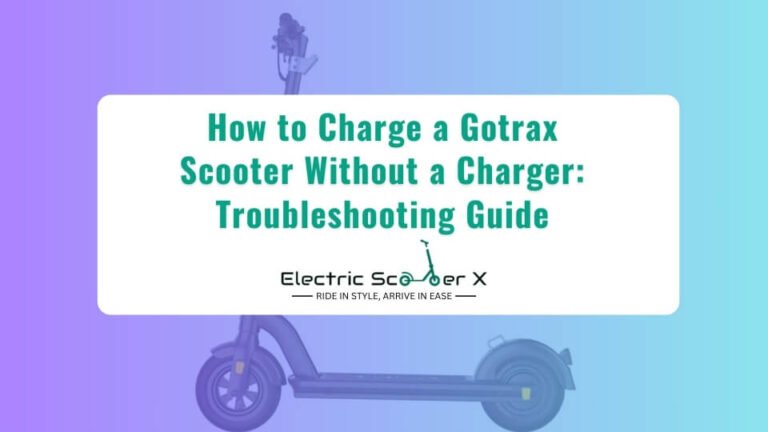 Read more about the article How to Charge a Gotrax Scooter Without a Charger: Troubleshooting Guide